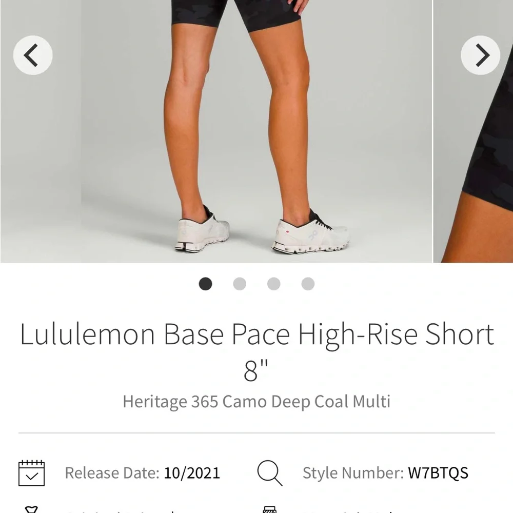 Lululemon Base Pace High-Rise Short 8" size 4 - Picture 3 of 8